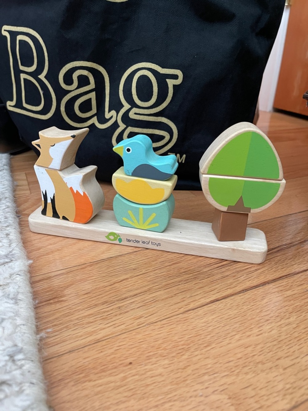 Tender Leaf Toys Woodland Stacking Playset - Green/Blue/Orange